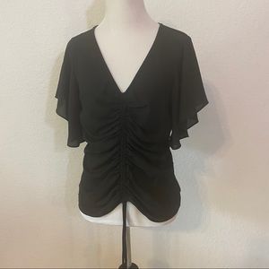 New INC International Concepts PM Top Black Petite